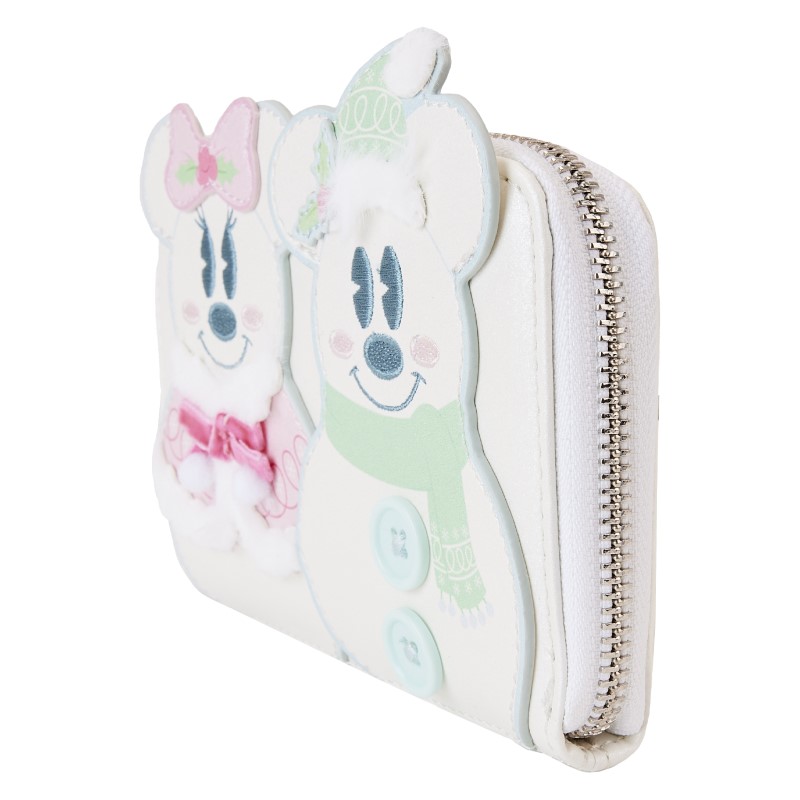 Disney Loungefly Portefeuille Mickey And Minnie Pastel Snowman 